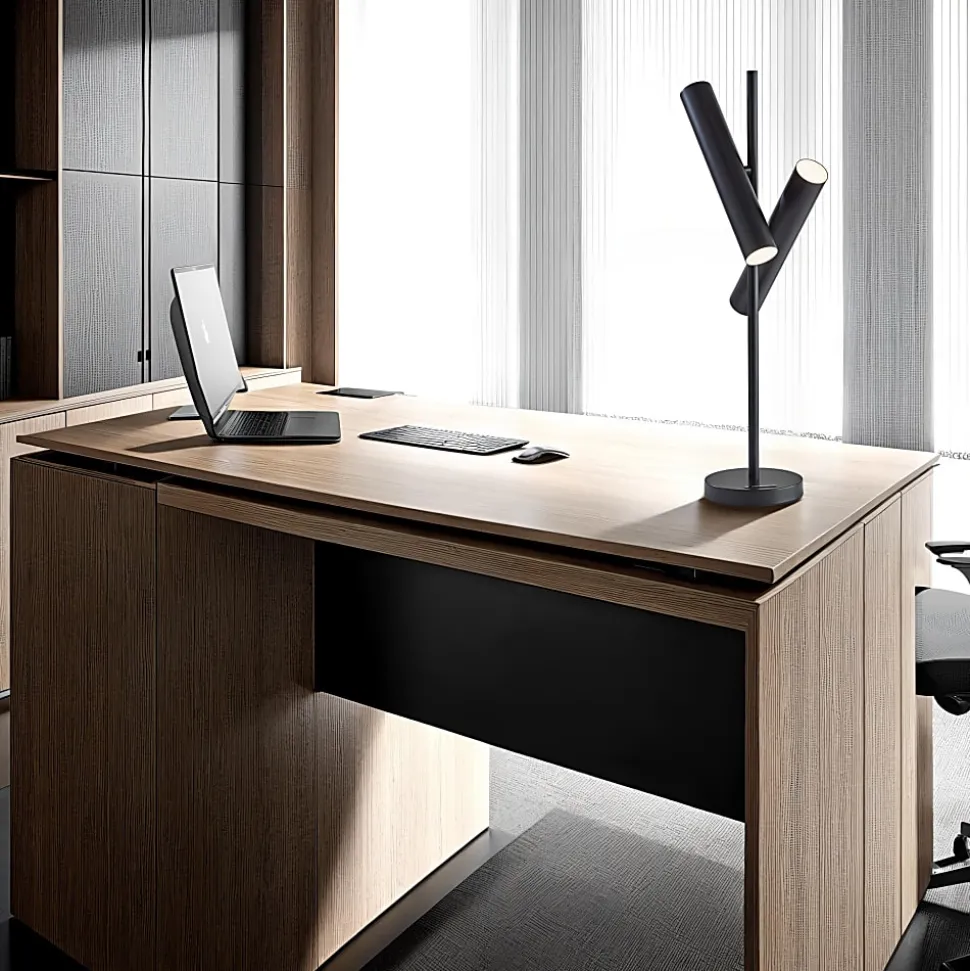 Adesso Greer 30"H LED Table Lamp, Black