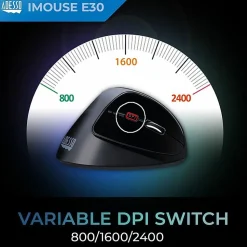 Adesso® iMouse E30 Wireless RF Right-Handed Vertical Optical Mouse