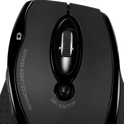 Adesso® iMouse G25 Wireless RF Ergonomic Laser Mouse, Black