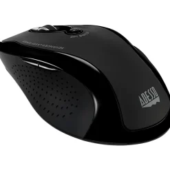 Adesso® iMouse G25 Wireless RF Ergonomic Laser Mouse, Black