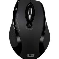 Adesso® iMouse G25 Wireless RF Ergonomic Laser Mouse, Black