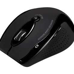Adesso® iMouse G25 Wireless RF Ergonomic Laser Mouse, Black