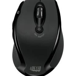 Adesso iMouse M20B - Wireless Ergonomic Optical Mouse - Optical - Wireless - 30 ft - Radio Frequency - IMOUSEM20B