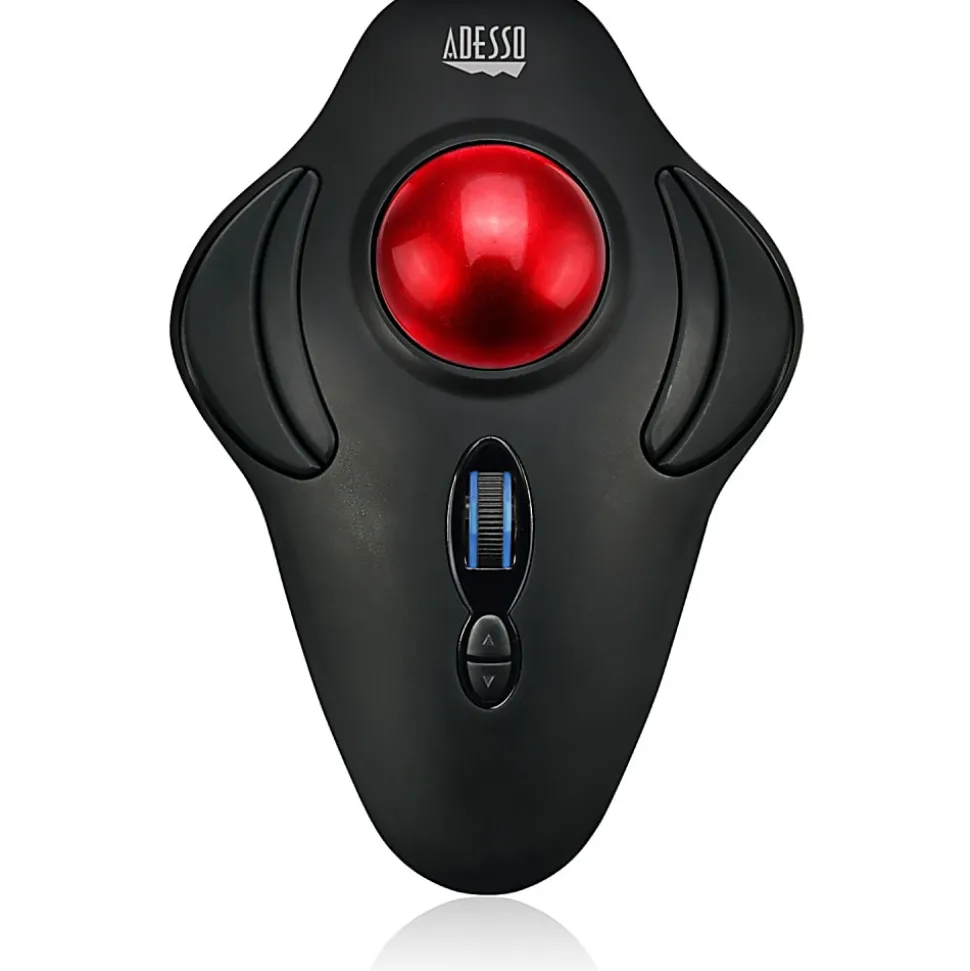 Adesso iMouse T40 - Wireless Programmable Ergonomic Trackball Mouse - Optical - Wireless - Radio Frequency - IMOUSET40