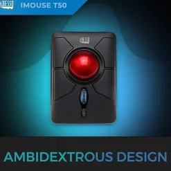 Adesso® iMouse T50 Wireless Programmable Ergonomic Trackball Mouse