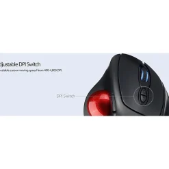 Adesso® iMouse T30 Wireless RF 4-Button Desktop Trackball Mouse