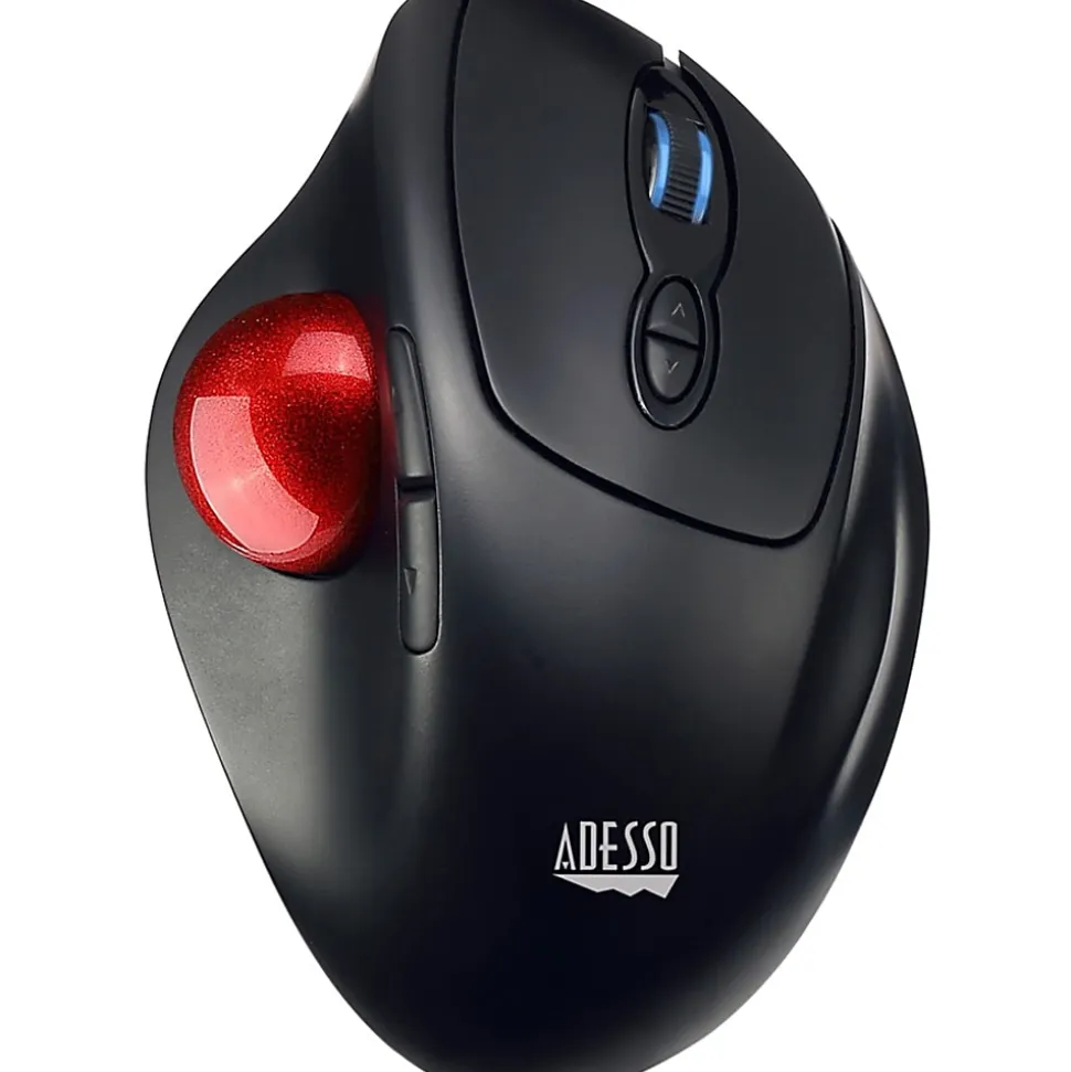 Adesso® iMouse T30 Wireless RF 4-Button Desktop Trackball Mouse