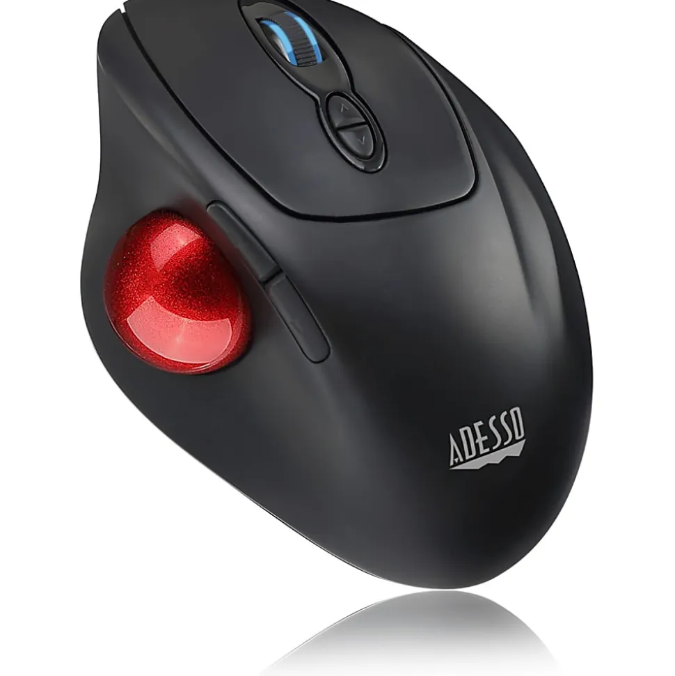 Adesso® iMouse T30 Wireless RF 4-Button Desktop Trackball Mouse