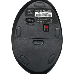 Adesso iMouse V10 - Wireless Vertical Ergonomic Mini Mouse - Optical - Wireless - Radio Frequency - 2.40 GHz - IMOUSEV10