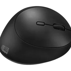 Adesso iMouse V10 - Wireless Vertical Ergonomic Mini Mouse - Optical - Wireless - Radio Frequency - 2.40 GHz - IMOUSEV10