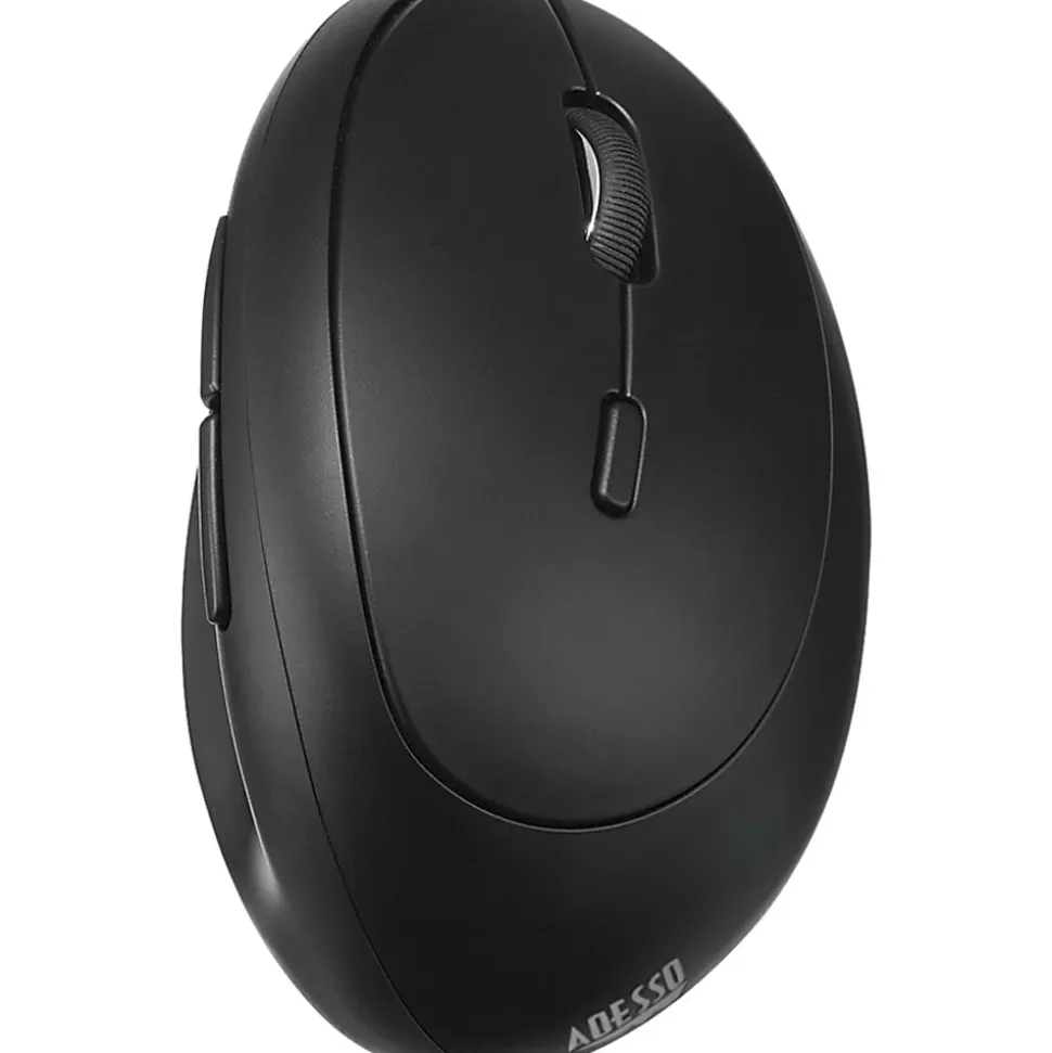 Adesso iMouse V10 - Wireless Vertical Ergonomic Mini Mouse - Optical - Wireless - Radio Frequency - 2.40 GHz - IMOUSEV10
