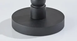 Adesso Norfolk Table Lamp, Black with Woven Paper Raffia