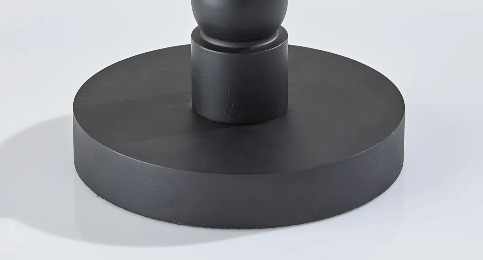 Adesso Norfolk Table Lamp, Black with Woven Paper Raffia