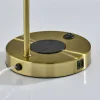 Adesso Rico Supercharger 19"H Desk Lamp, Antique Brass