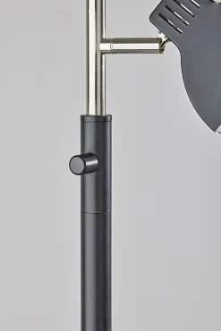 Adesso Simplee Slender LED Tree Lamp, 65"H, Black/Brushed Steel