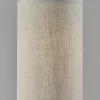 Adesso Simplee Zion Floor Lamp, 65”H, Beige Textured Fabric Shade/Black Base