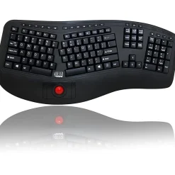 Adesso Tru-Form 3500 2.4GHz Wireless Ergonomic Trackball Keyboard