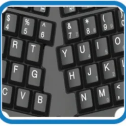 Adesso Tru-Form Media 3150 2.4 GHz Wireless Ergo Trackball Keyboard