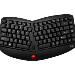Adesso Tru-Form Media 3150 2.4 GHz Wireless Ergo Trackball Keyboard