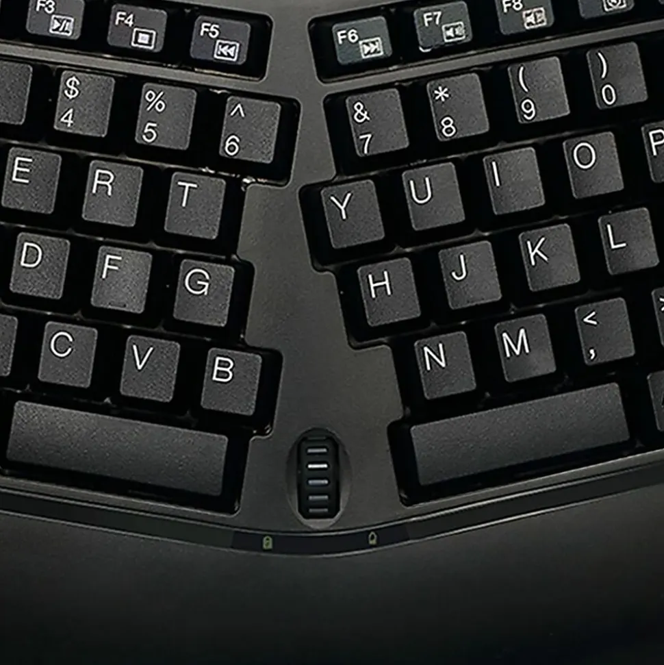 Adesso Tru-Form Media 1150 Wireless Ergo Mini Keyboard And Mouse Combo