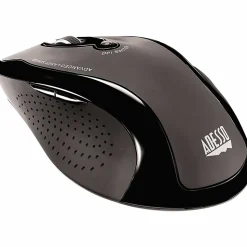 Adesso Tru-Form Media 1500 Wireless Ergonomic Keyboard & Laser Mouse, Black