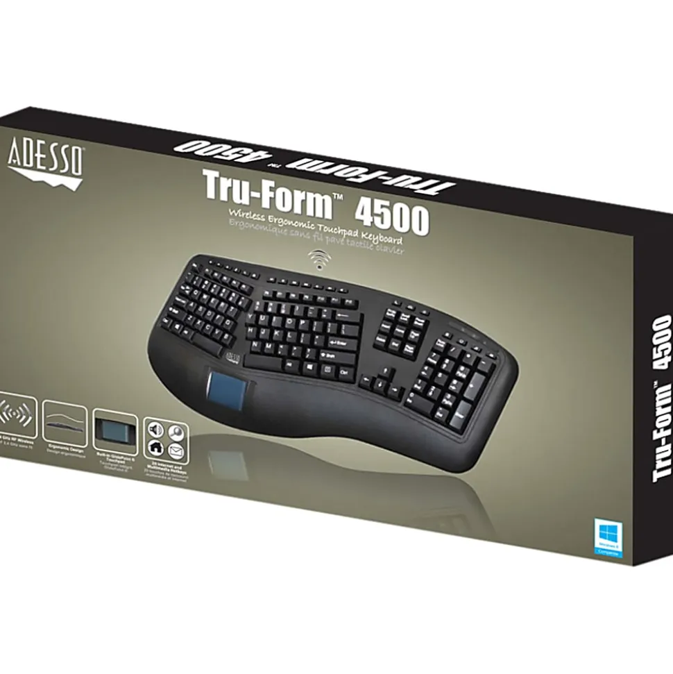 Adesso Tru-Form 4500 Wireless Ergonomic Touchpad
