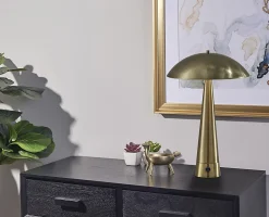 Adesso Vortex Table Lamp, Antique Brass