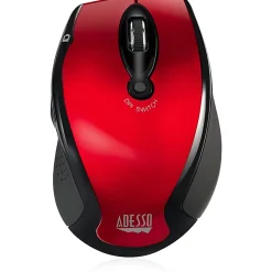 Adesso® Wireless Optical Mouse, Red
