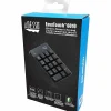 Adesso Wireless Spill Resistant 18-Key Numeric Keypad - Wireless Connectivity - RF - 30 ft - 2.40 GHz - WKB6010UB