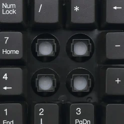 Adesso Wireless Spill Resistant 18-Key Numeric Keypad - Wireless Connectivity - RF - 30 ft - 2.40 GHz - WKB6010UB