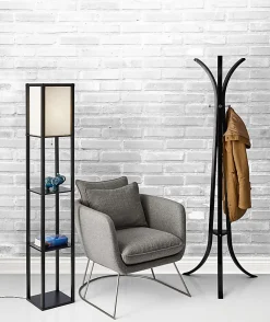 Adesso® Wright Shelf Floor Lamp, 63