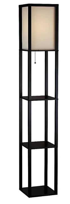 Adesso® Wright Shelf Floor Lamp, 63