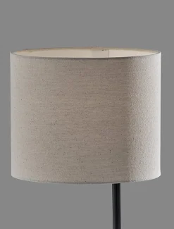 Adesso Wyatt Supercharger 22"H Desk Lamp, Beige/Black