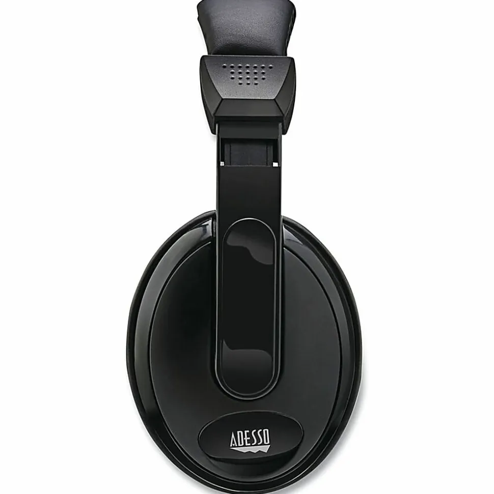 Adesso Xtream H5 - 3.5mm Stereo Headset with Microphone - Noise Cancelling - Wired- Lightweight - Works with Computer, Tablet and Smartphone. Ideal