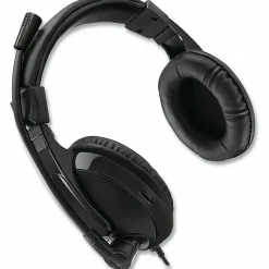 Adesso Xtream H5 - 3.5mm Stereo Headset with Microphone - Noise Cancelling - Wired- Lightweight - Works with Computer, Tablet and Smartphone. Ideal