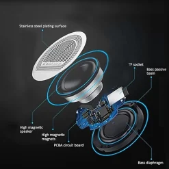 Adesso Xtream S4 USB-Powered Desktop Computer Speaker with Dynamic Sound - 5W x 2 - Works with Zoom, Microsoft Team, Skype, Webex and Google Meet