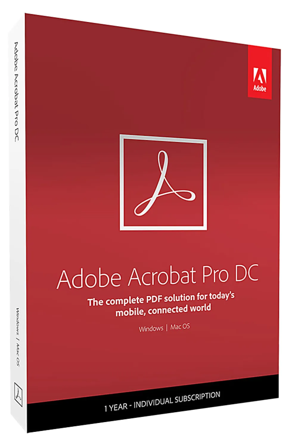 Adobe® Acrobat® Pro DC, 1-Year Subscription, For PC/Mac®, Disc