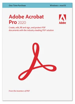 Adobe® Acrobat® Pro 2020, Windows®/Mac, Disc