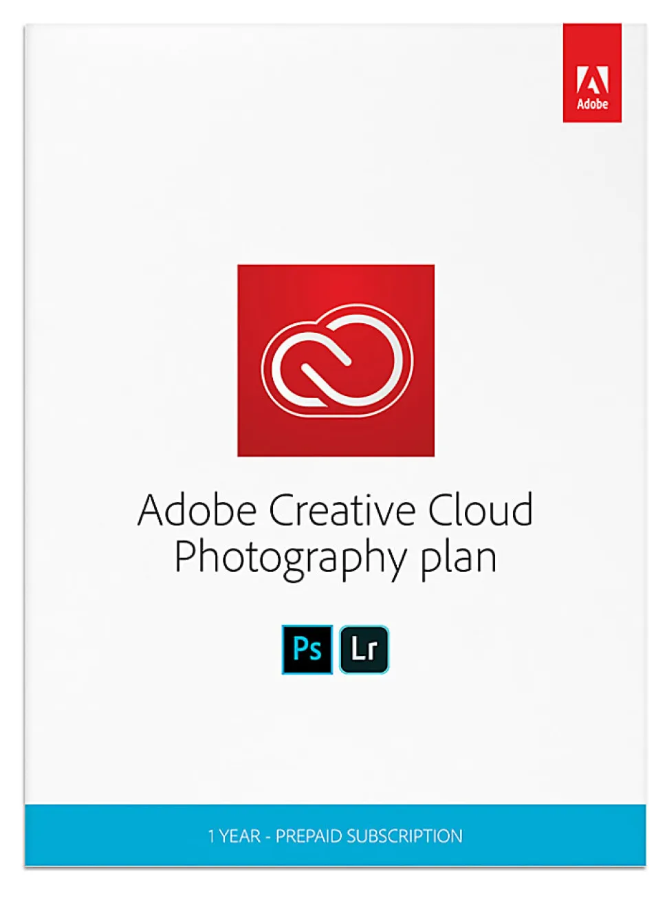 Adobe® Creative Cloud® Photography Plan, 1-Year Subscription, For PC/Mac®, Disc