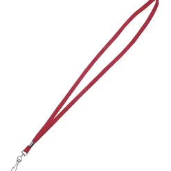Advantus 36" Deluxe Lanyard With J-Hook, 36" Length, Red, Pack Of 23