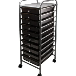 Advantus 10-Drawer Organizer With Casters, 37 1/2