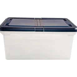 Advantus Extra Capacity Storage File Tote With Lid, Letter Size, 10 13/16