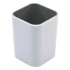 Advantus Fusion Pencil Cup, 4"H x 3"W x 3"D, White/Gray