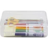 Advantus Gem Pencil Storage Box, 2 1/2" x 8 1/2" x 5 1/2", Clear