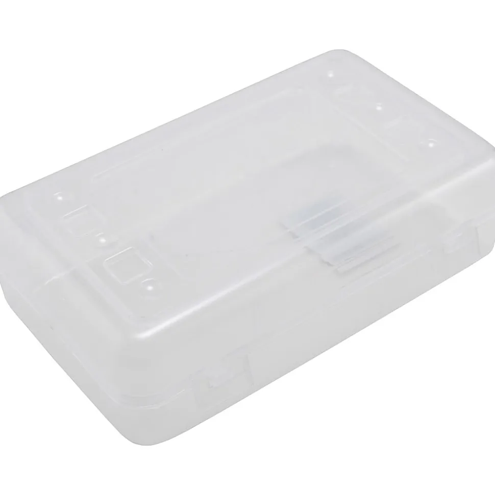 Advantus Gem Pencil Storage Box, 2 1/2" x 8 1/2" x 5 1/2", Clear