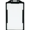 Advantus ID Card Holder - Support 2.13" x 3.38" Media - Vertical - Black - 25 / Pack
