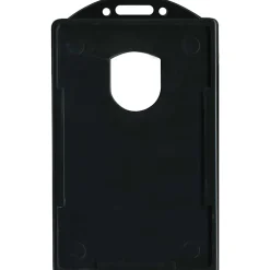 Advantus ID Card Holder - Support 2.13" x 3.38" Media - Vertical - Black - 25 / Pack