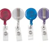 Advantus ID Card Retractable Reel, 0.3"H x 1.3"W x 0.6"L, Assorted, 20 / Pack