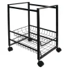 Advantus Letter-Size Mobile File Cart, 19 1/2"H x 16"W x 13"D, Black