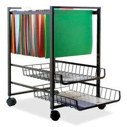 Advantus Letter-Size Mobile File Cart, 19 1/2